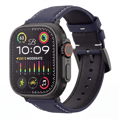 The Helm Sailcloth Apple Watch Strap